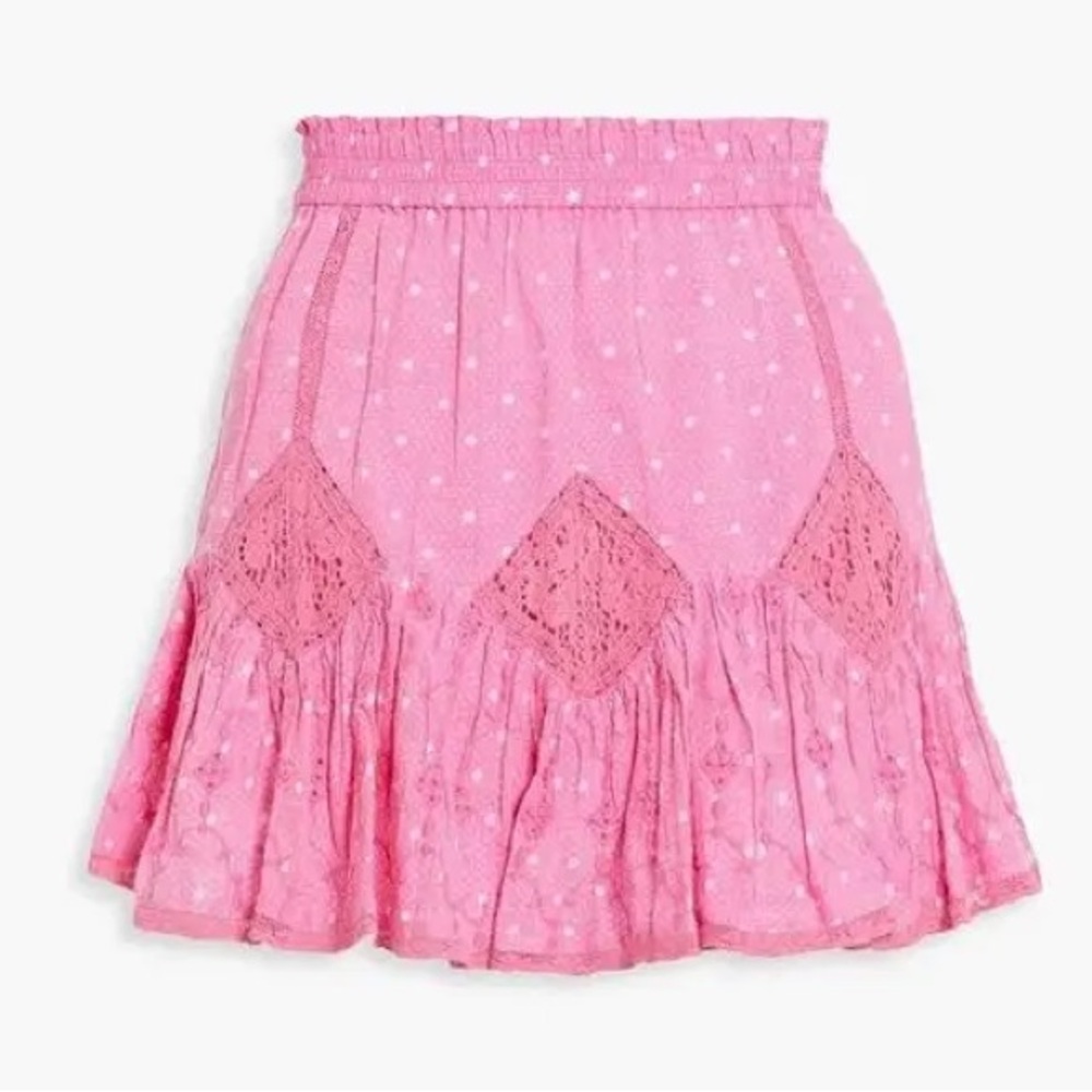 Loveshack fancy Pink Lace Women's Skirt